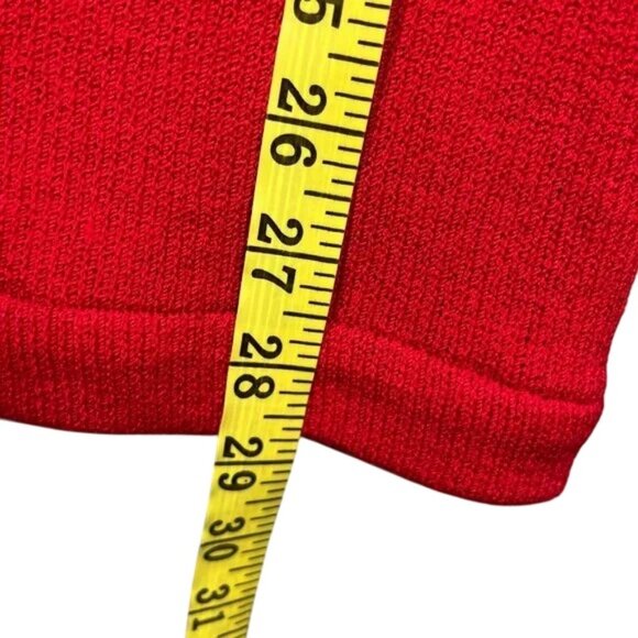 St. John red knit long-sleeve top size US M - Picture 8 of 8